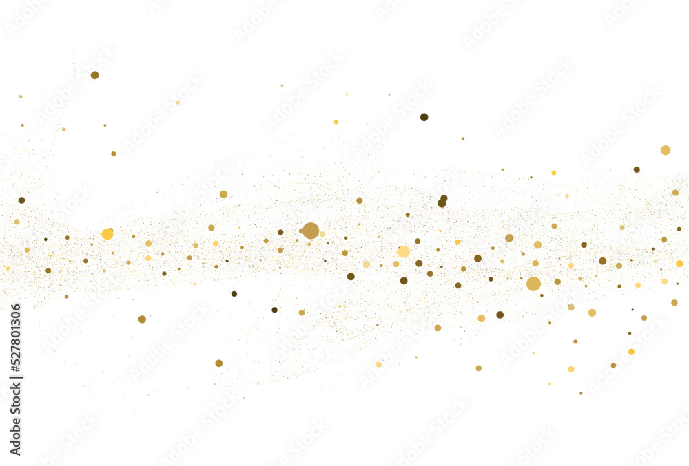 Light gold glitter round confetti background. Light gold glitter round confetti background.