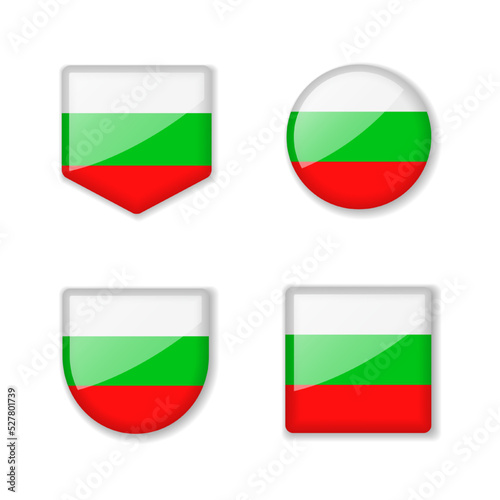 Flags of Bulgaria - glossy collection. Free Download Flags of Bulgaria - glossy collection. - GFXLoad