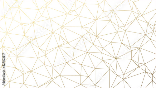 Gold gradient low poly background. Vector pattern. Element for web design, decoration. Abstract lines illustration