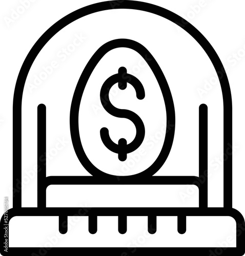 Service money incubator icon outline vector. Business idea. Startup success