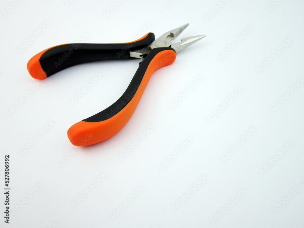 Obraz premium Pliers tool pliers on a white background. 