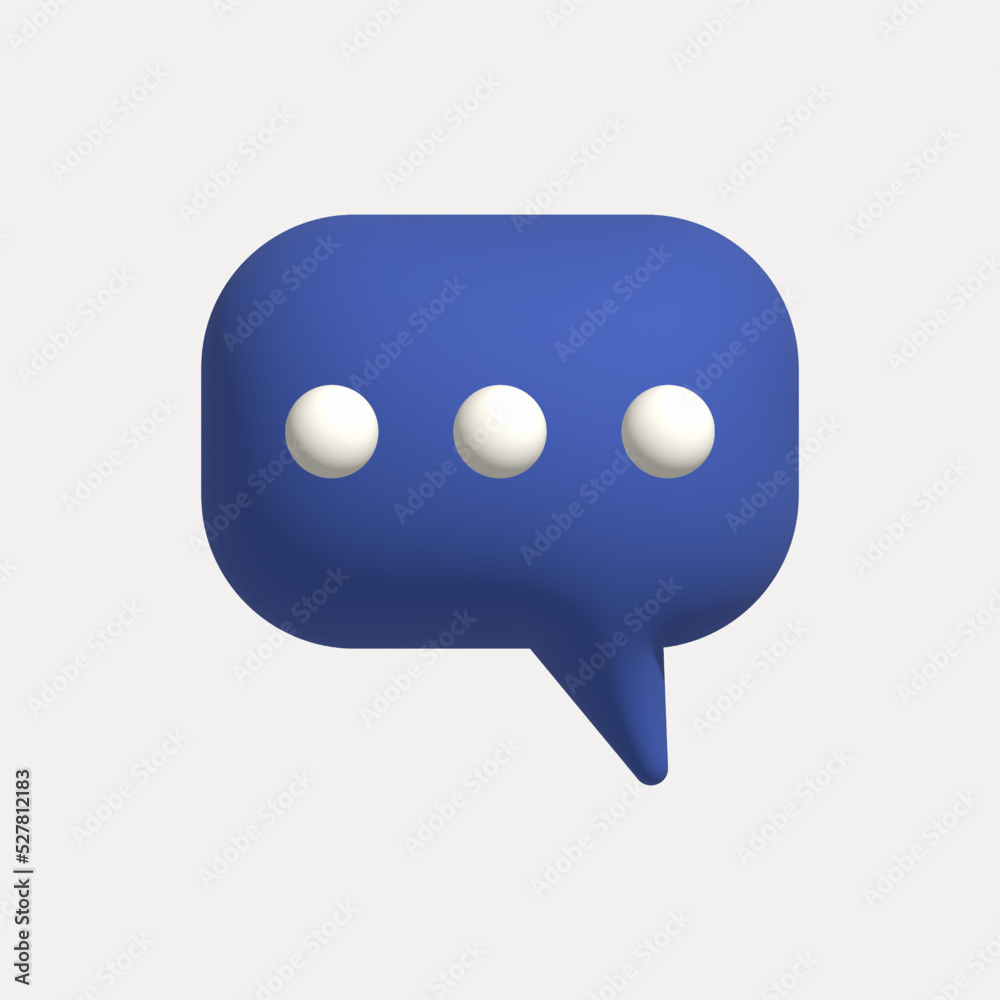 speech bubble 3d illustration render speech bubble 3d illustration render