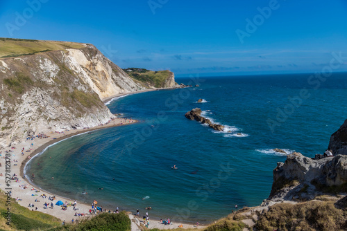 Durdle door - one of Dorset's most photographed and iconic landmarks - Uk best beach