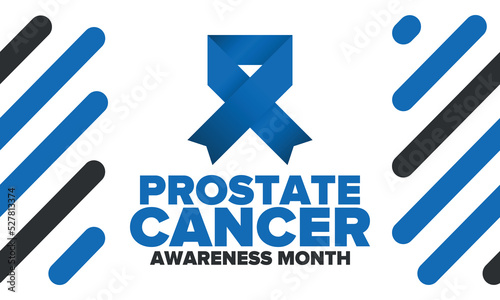 Prostate Cancer Awareness Month in September. Blue September. Men's Health concept. Medical health care and awareness design. Poster, card, banner and background. Vector illustration