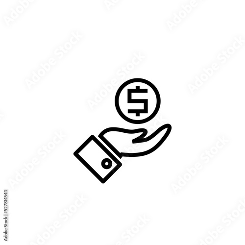 Value line icon isolated on white background