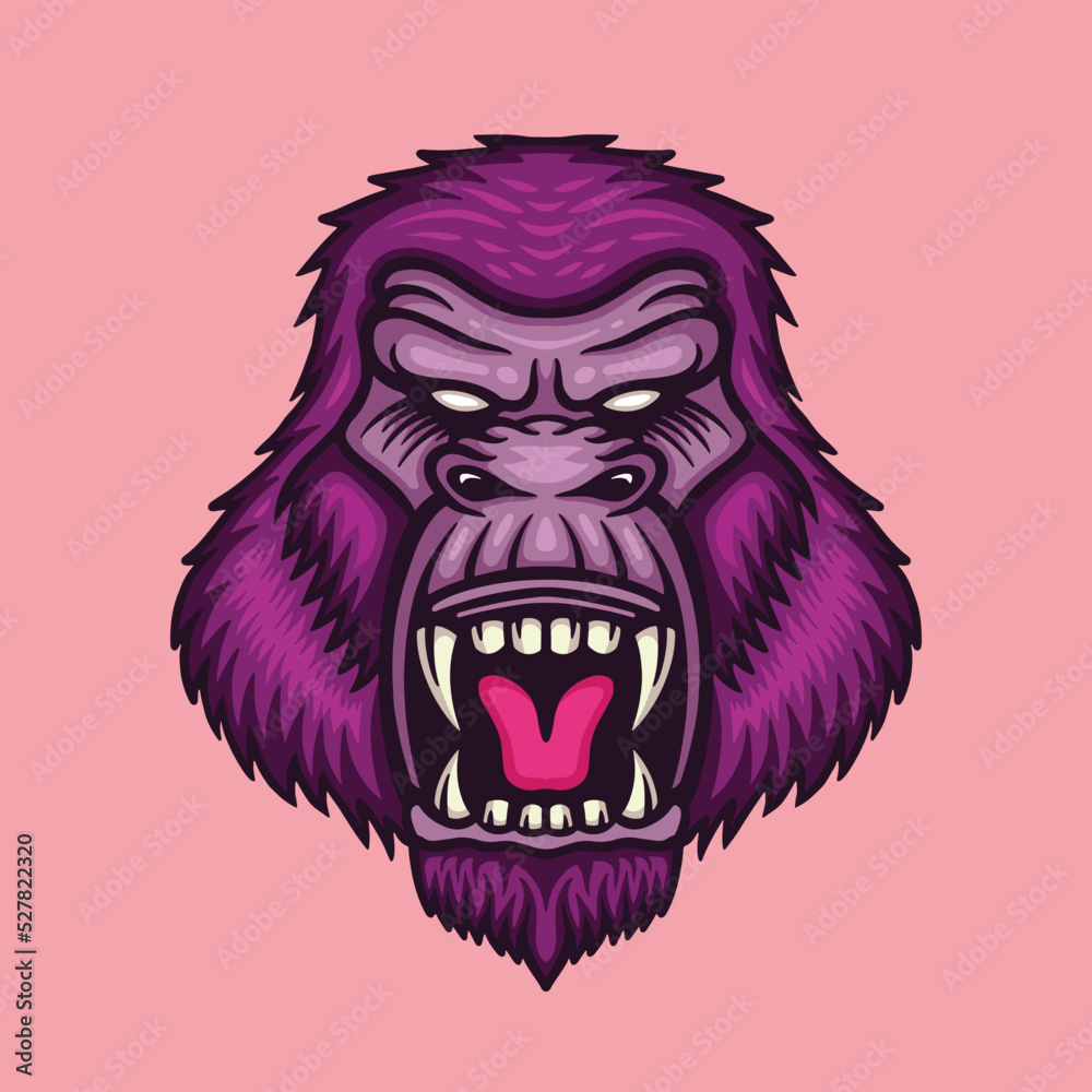 head gorilla illustration head gorilla illustration