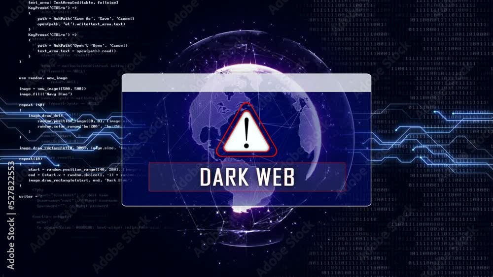 DARK WEB and Earth Connections Network, Animation, Background, Loop, 4k
