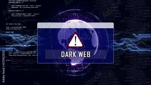 DARK WEB and Earth Connections Network, Animation, Background, Loop, 4k

