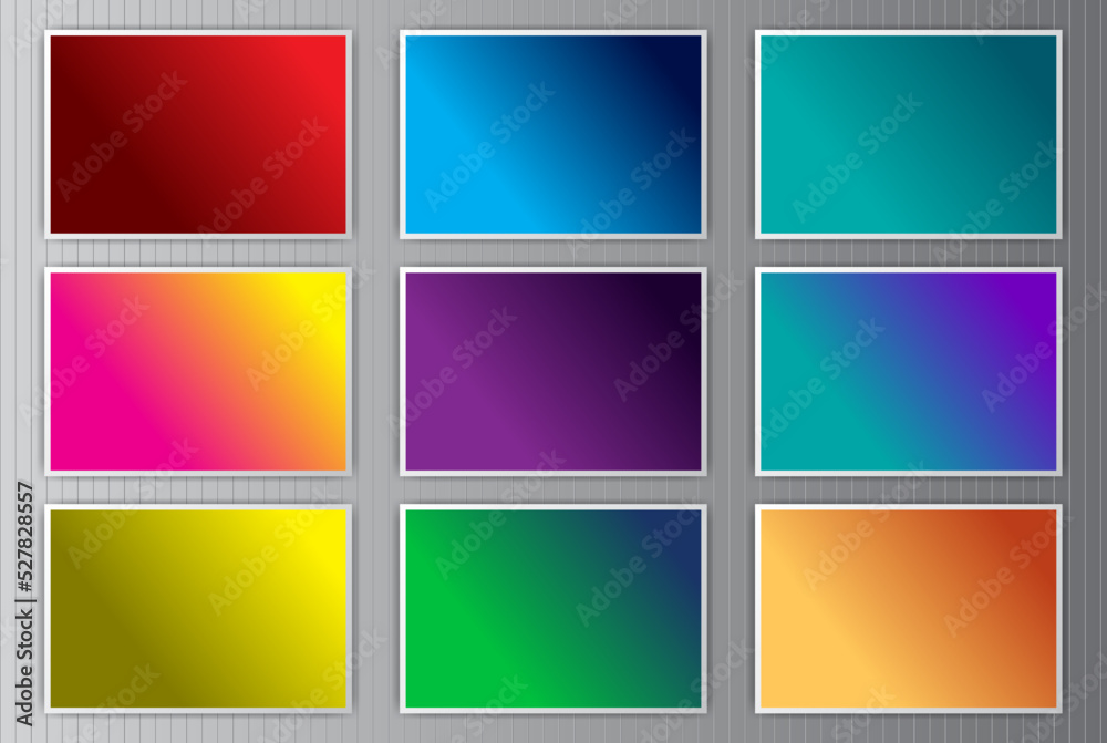 gradient color background variations set