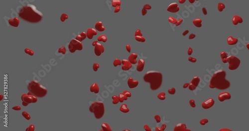 background with hearts made in 3d © JoseVicenteCarratala