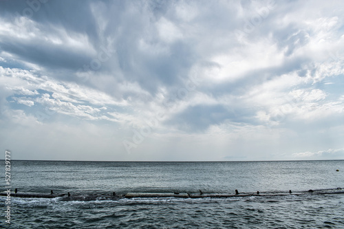 clouds over the sea