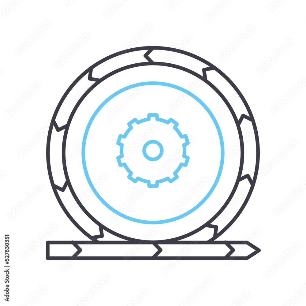 agile model development line icon, outline symbol, vector illustration, concept sign agile model development line icon, outline symbol, vector illustration, concept sign