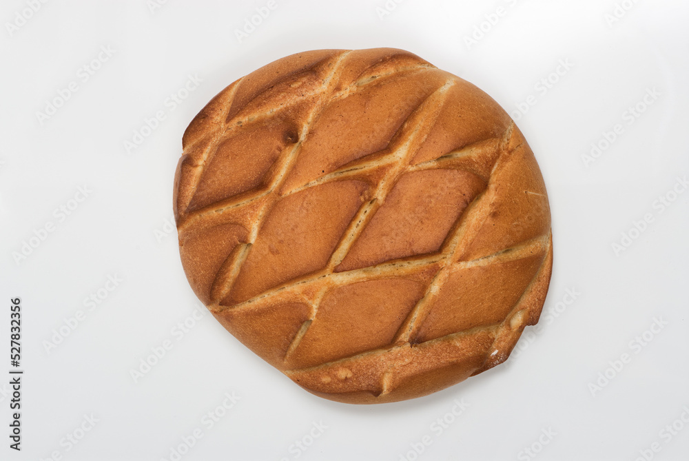 Loaf of bread on white background Loaf of bread on white background