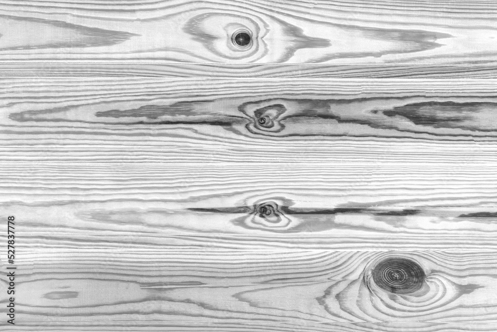White wood wall background texture. Wood planks wall background for design and text. Grey floor surface with old wooden natural pattern