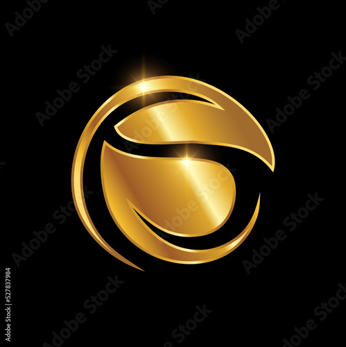 Golden Circle Leaf Nature Ecology Logo