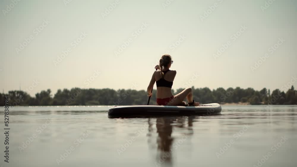 Travelling Water Tourism. Raft On SUP. Paddler Exploration Tranquil River.Sup Surfing Adventure.Stand up Paddling Surfboard Practice. Inflatable Board For Rowing. Surfer Balance Watersport Activities. Travelling Water Tourism. Raft On SUP. Paddler Exploration Tranquil River.Sup Surfing Adventure.Stand up Paddling Surfboard Practice. Inflatable Board For Rowing. Surfer Balance Watersport Activities.