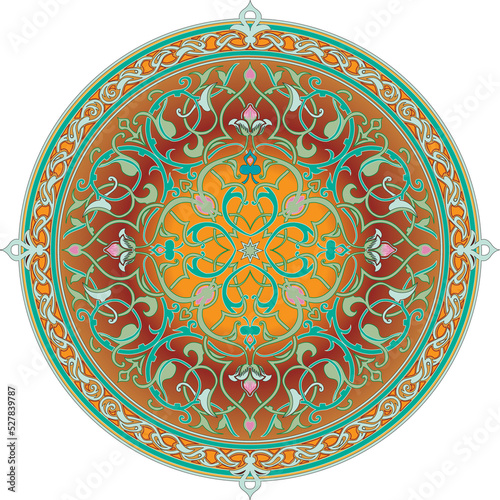 Arabic floral pattern motif