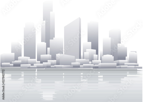 Abstract grey city background
