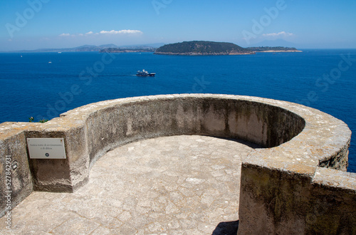 Ischia ponte aragonese castle on the sea