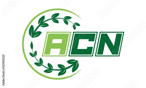 ACN Three-letter natural logo design, vector template. | monogram logo | abstract logo | wordmark logo | font logo | lettermark logo | business logo | brand logo |