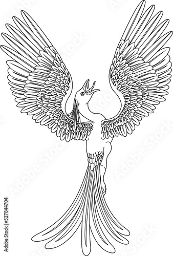 Monochrome phoenix