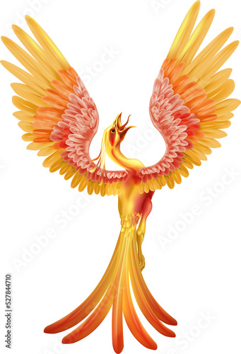 A phoenix rising from the a...