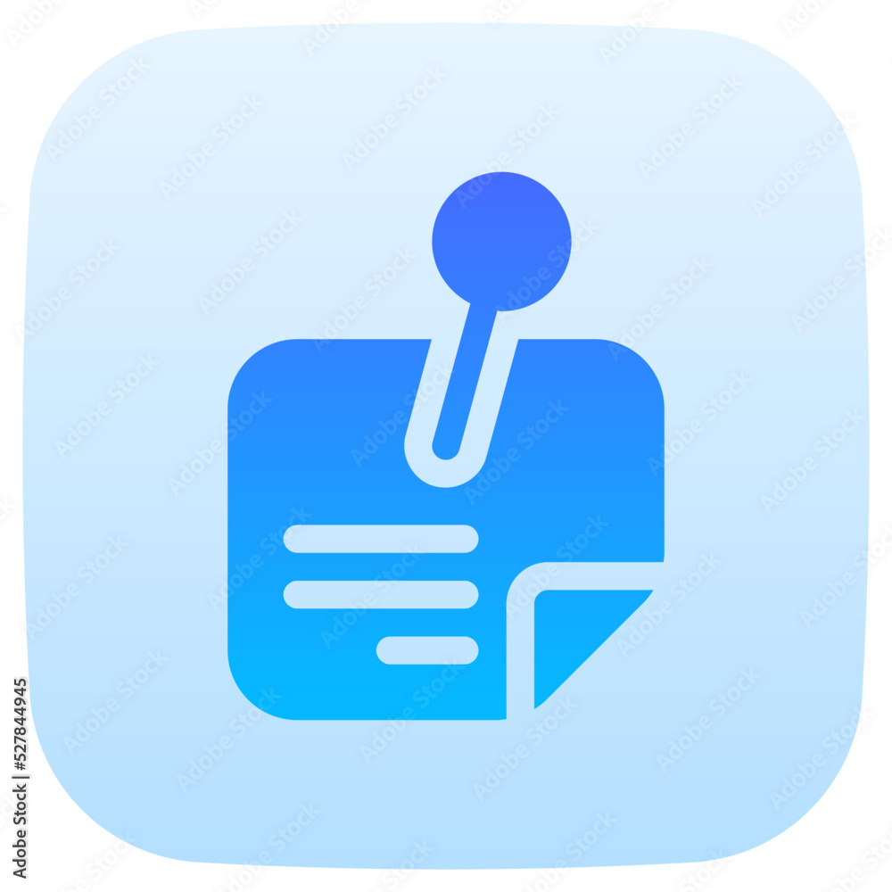 note flat gradient icon note flat gradient icon