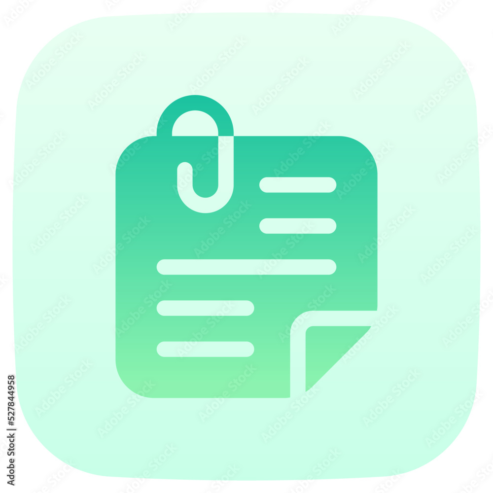 note flat gradient icon note flat gradient icon