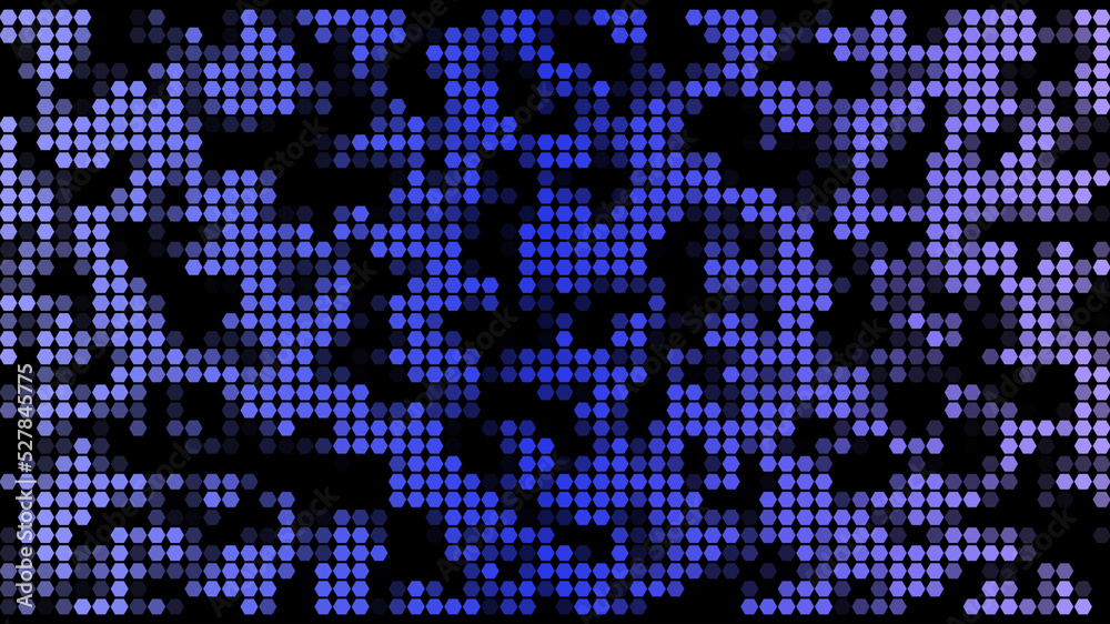 Blue futuristic hexagon technology modern cell honeycomb shape pattern background wallpaper art effect