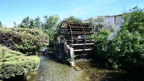 One of the several water wheel of Isle sur La Sorgue, the “Venice comtadine” (Venice of Provence) photo