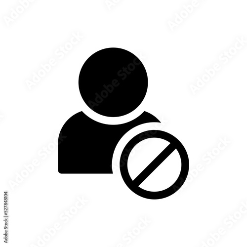 block user glyph icon