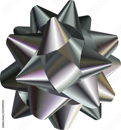 pretty silver bow