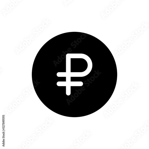 ruble glyph icon