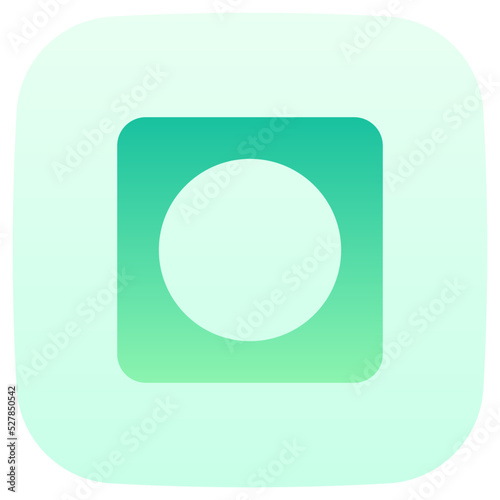 vignette flat gradient icon