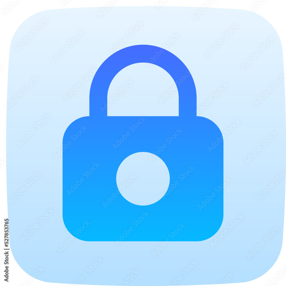 lock flat gradient icon lock flat gradient icon