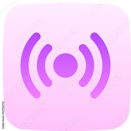 hotspot flat gradient icon