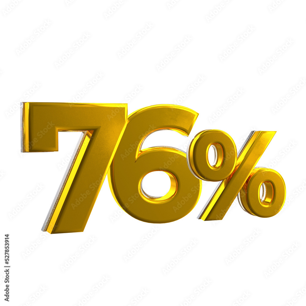 76 Percent Mental Yellow 3D Render 76 Percent Mental Yellow 3D Render