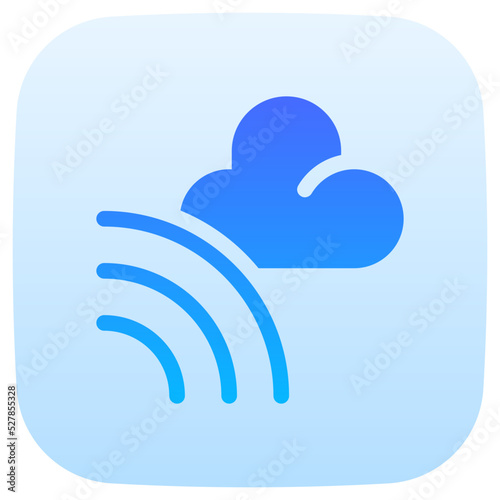 rainbow flat gradient icon