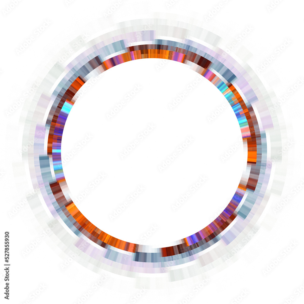 Abstract colorful gradient circle frame