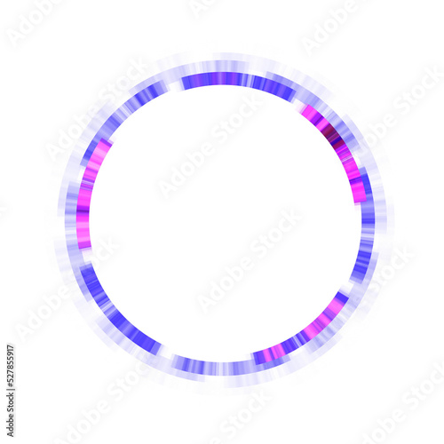 Bright blue pink frame abstract gradient circle
