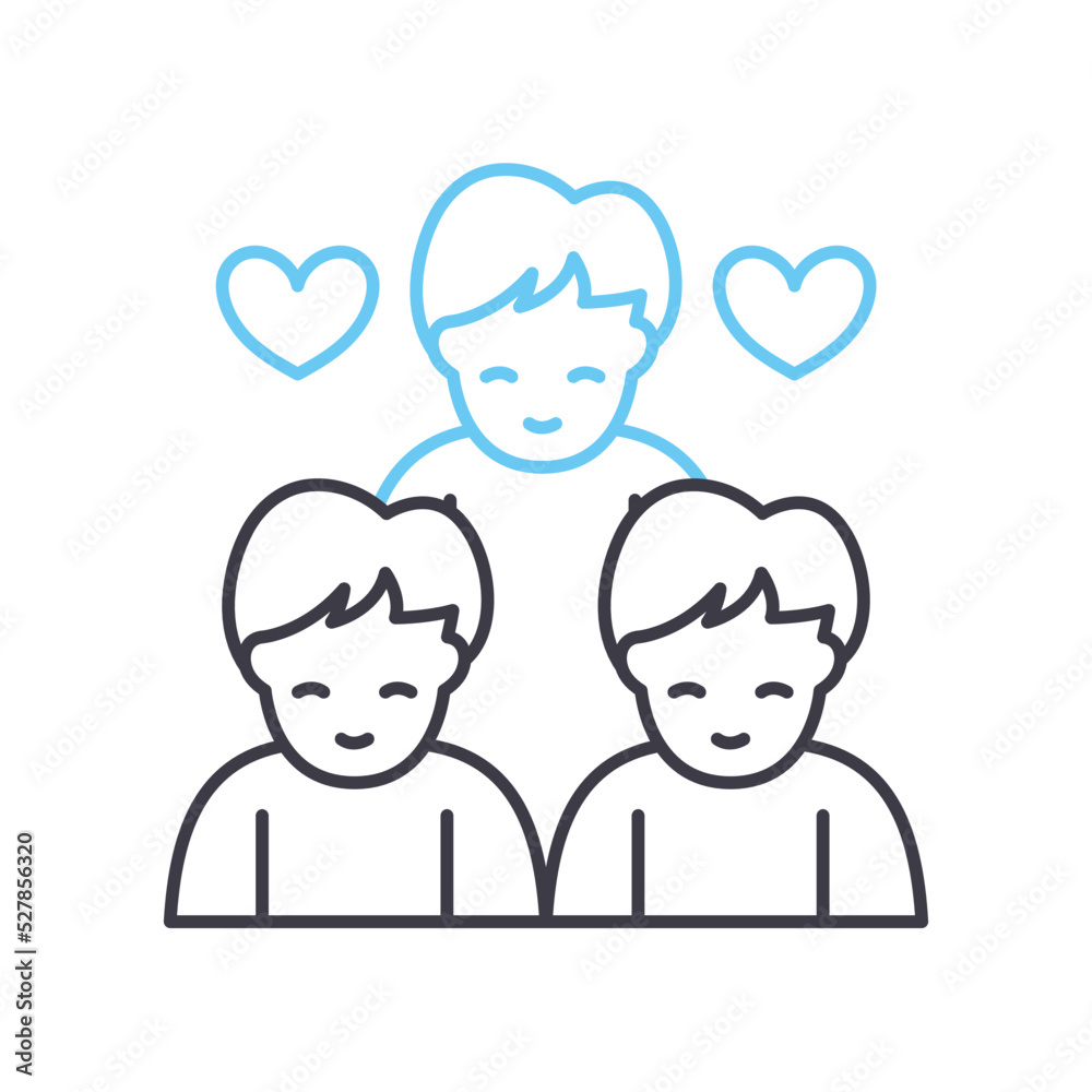 community line icon, outline symbol, vector illustration, concept sign community line icon, outline symbol, vector illustration, concept sign