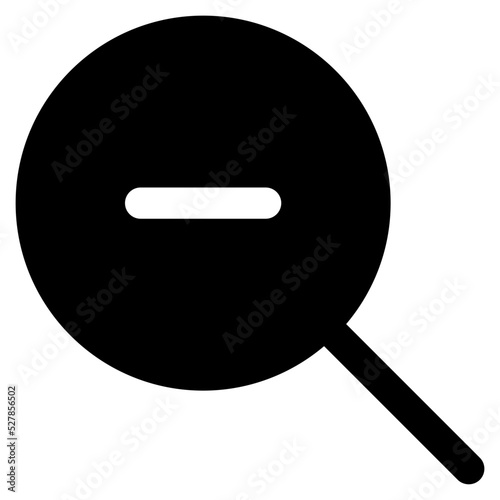 zoom out glyph icon