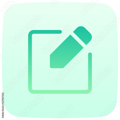 edit flat gradient icon