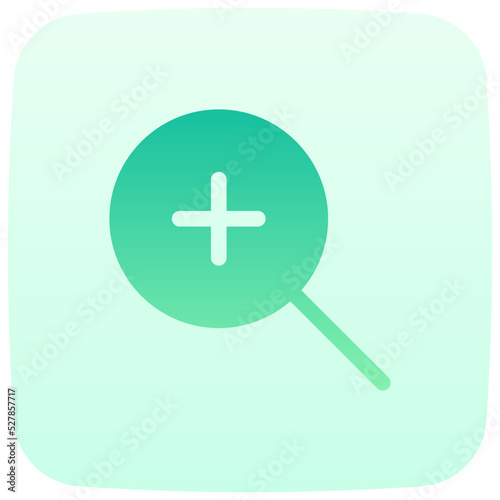 zoom in flat gradient icon