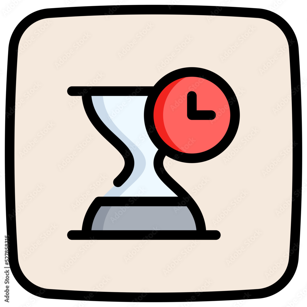 waiting line color icon waiting line color icon