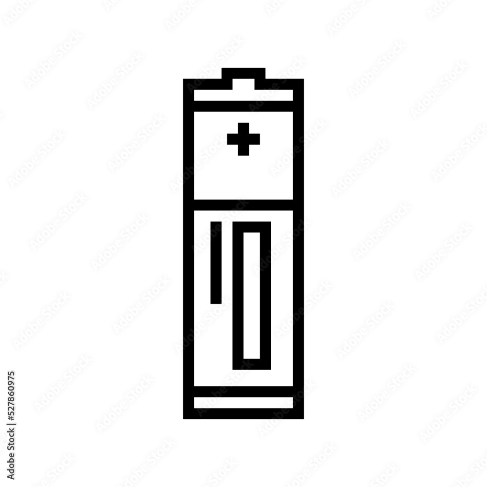 aaa battery power energy line icon vector. aaa battery power energy sign. isolated contour symbol black illustration aaa battery power energy line icon vector. aaa battery power energy sign. isolated contour symbol black illustration