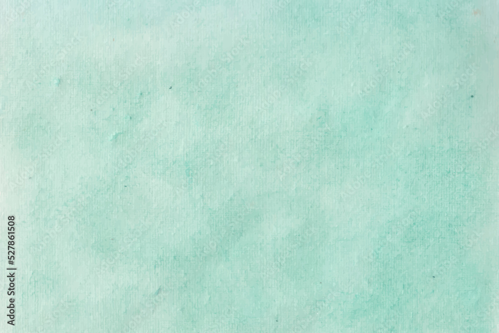 Obraz premium Hand painted watercolor soft green texture, brush strokes on the white paper background and watercolor background with grunge.