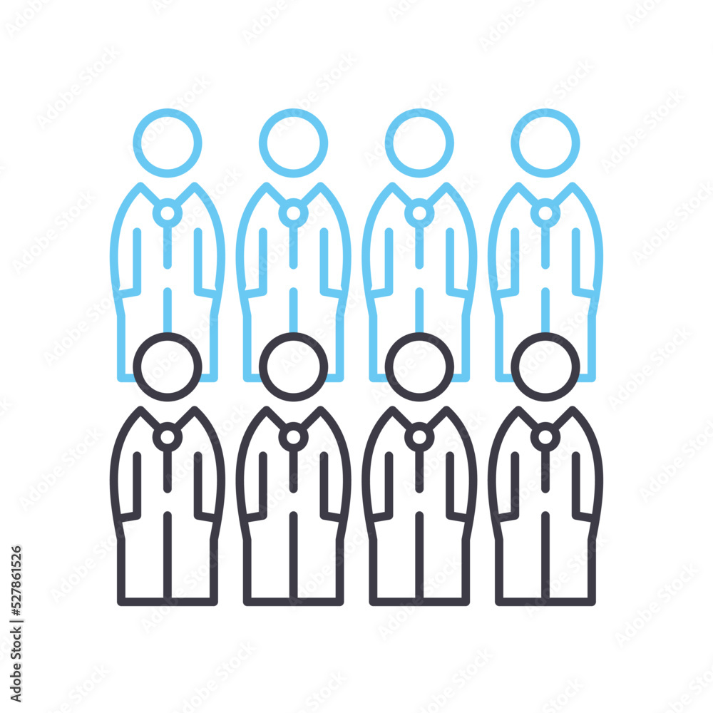 corporate culture line icon, outline symbol, vector illustration, concept sign corporate culture line icon, outline symbol, vector illustration, concept sign