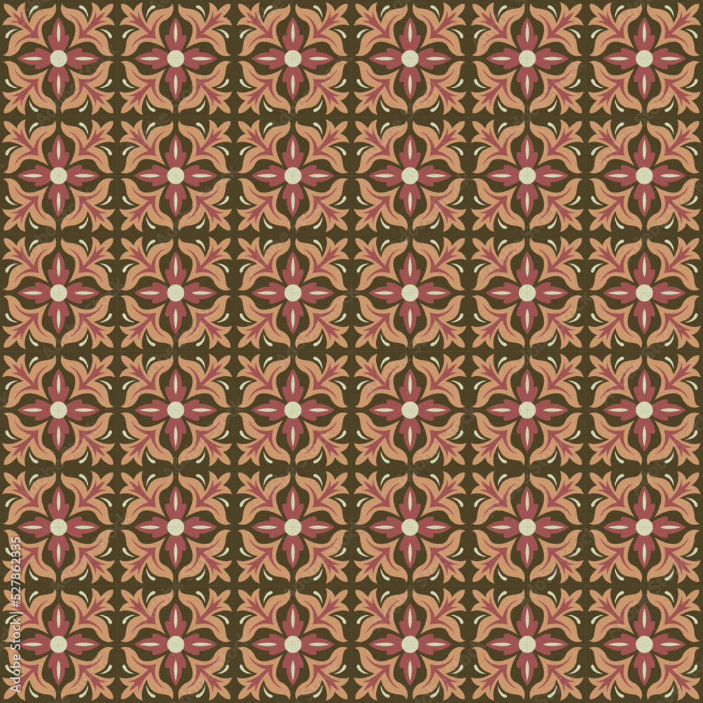 Tile Floor Seamless Pattern Design