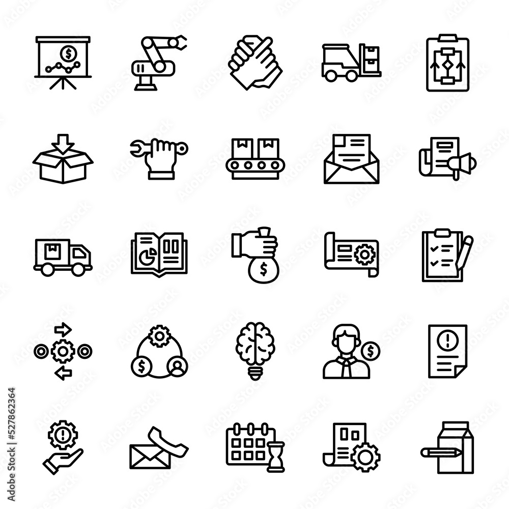 product management icon set illustration vector graphic